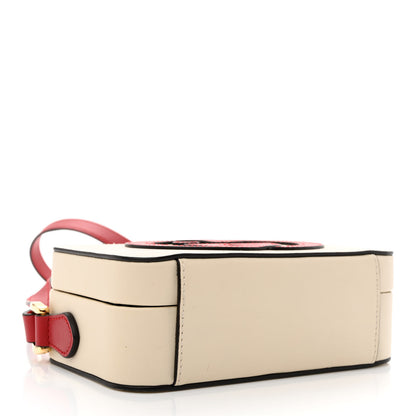 Gucci Vitello Eclipse Mini Interlocking G Shoulder Bag Mystic White Hibiscus Red 4 of 10