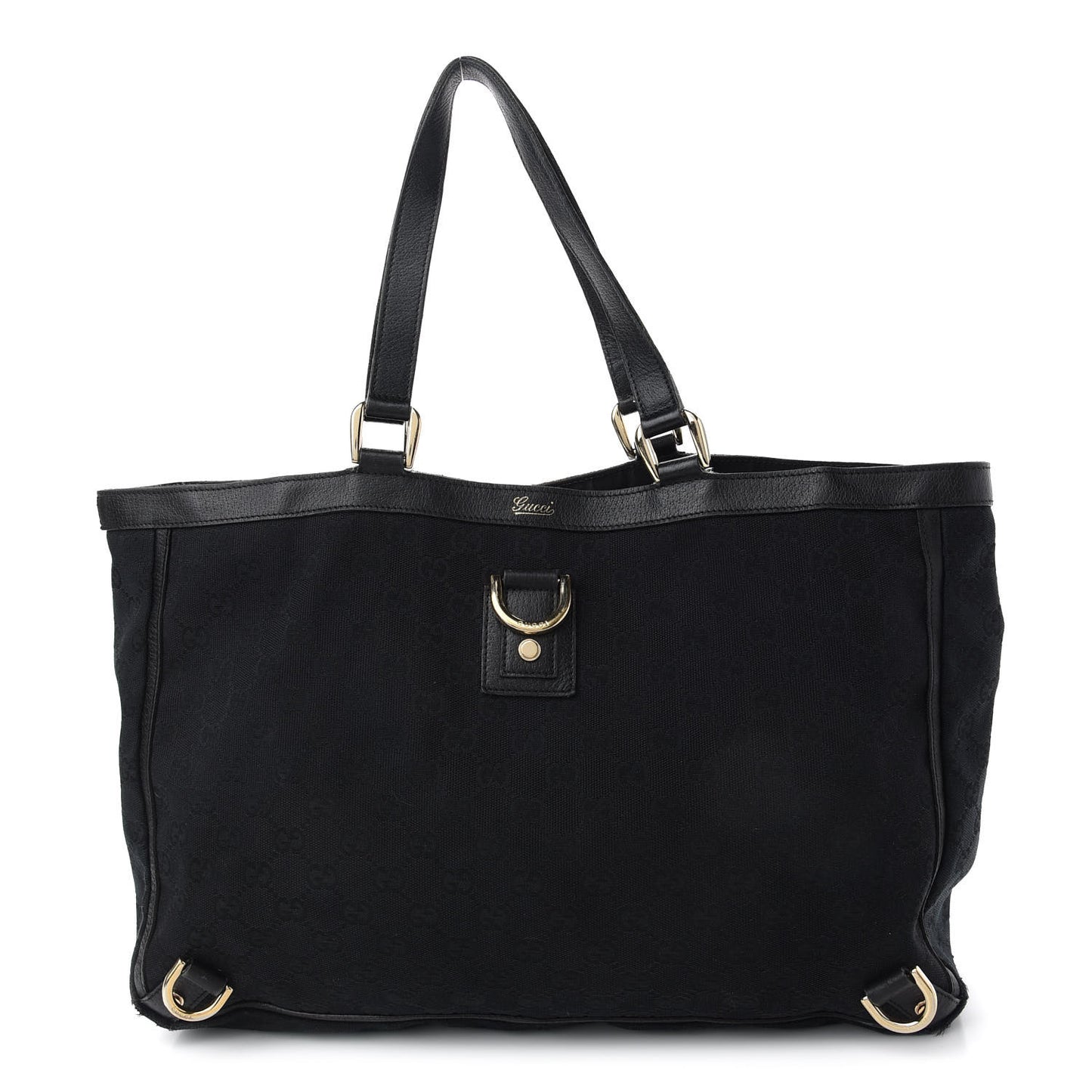 Monogram Large Abbey Tote Black