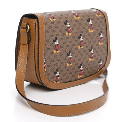 Gucci X DISNEY Mini Vintage GG Supreme Monogram Mickey Mouse Small Flap Messenger Bag Beige Vintage Sun Oil 3 of 11