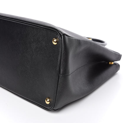Prada Saffiano Medium Galleria Double Zip Tote Black 8 of 9