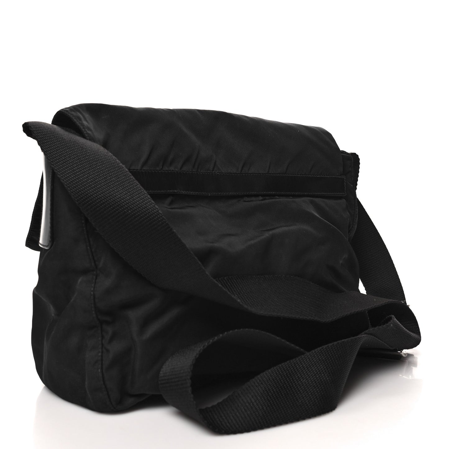 Nylon Vela Messenger Bag Black