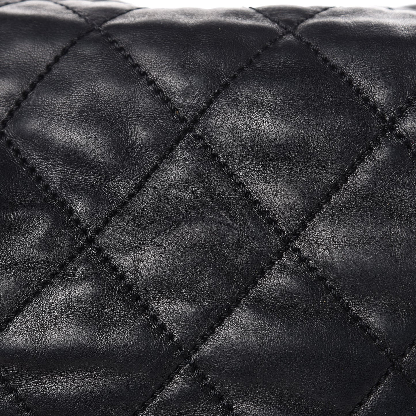 Lambskin Quilted Cloudy Bundle Hobo Black