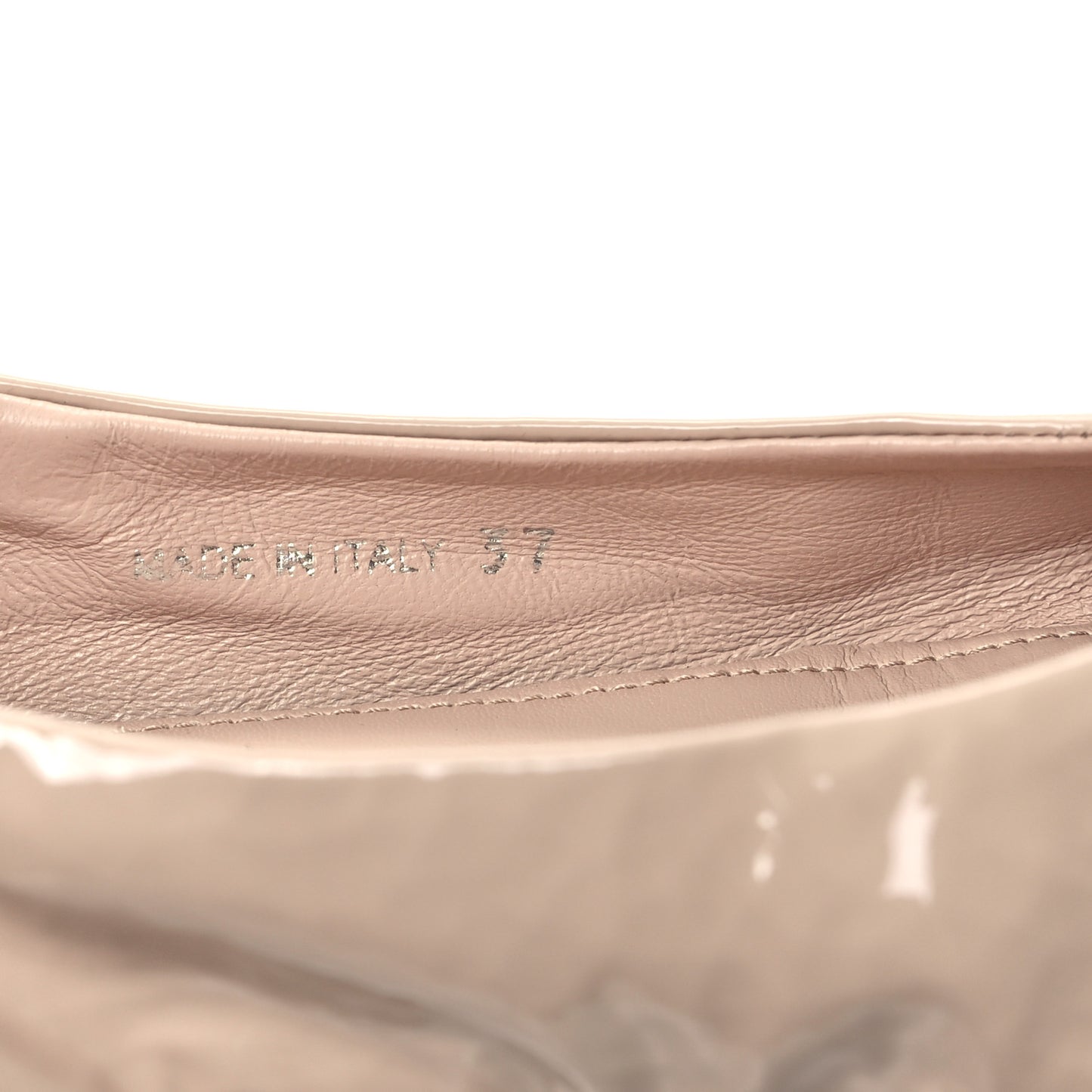 Vernice Ballet Bow Flats 37 Beige