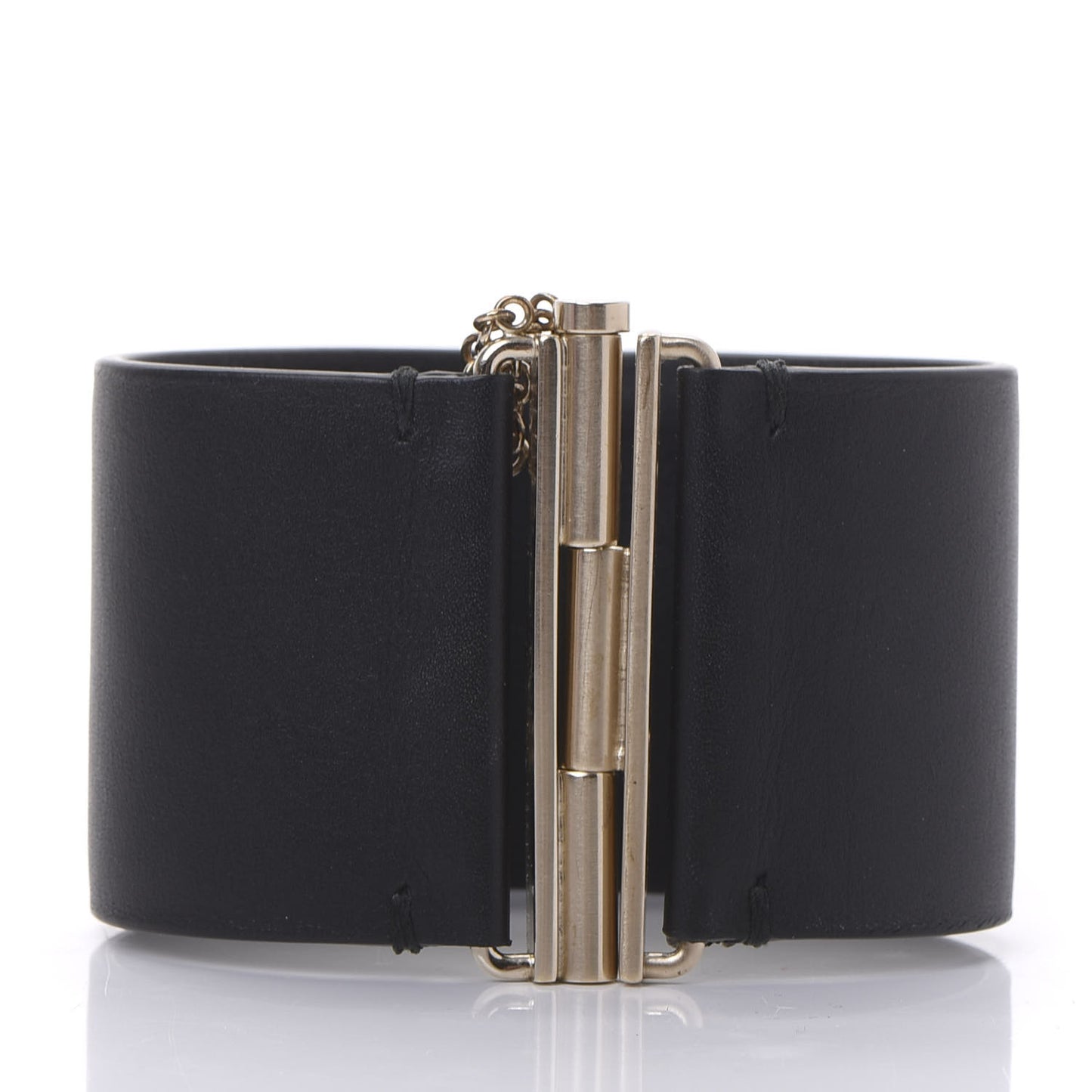 Calfskin CC Wide Cuff M Black