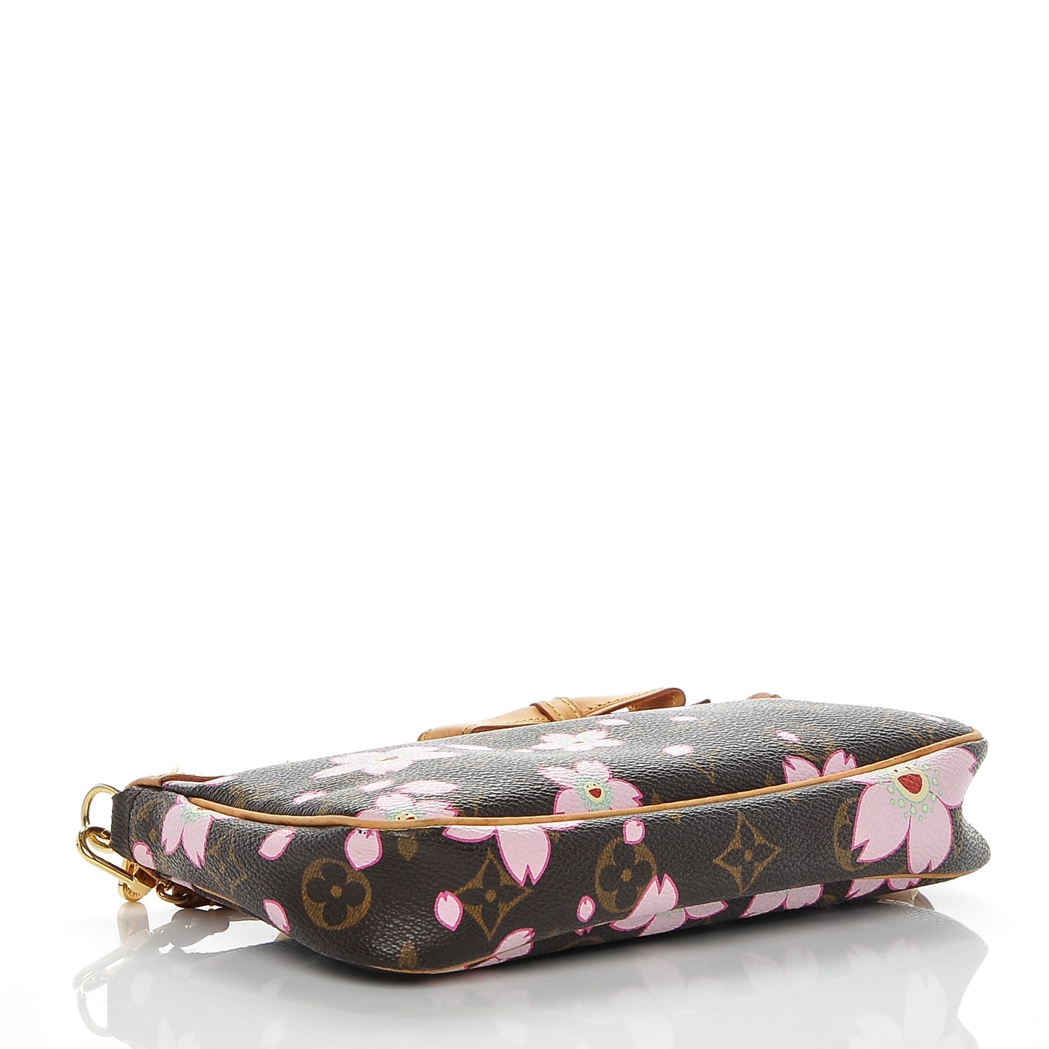Louis Vuitton Monogram Cherry Blossom Pochette Accessories Brown 4 of 6