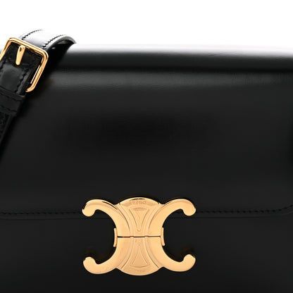 Celine Shiny Calfskin Teen Triomphe Black 7 of 9