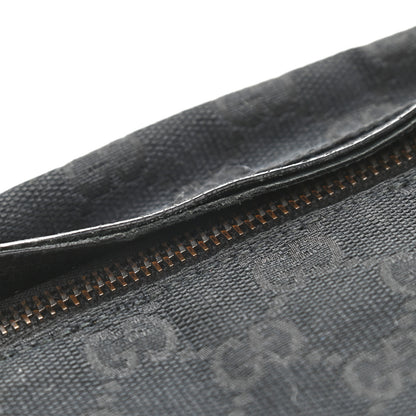 Gucci GG Monogram Web Double Pocket Belt Bag Black 11 of 12