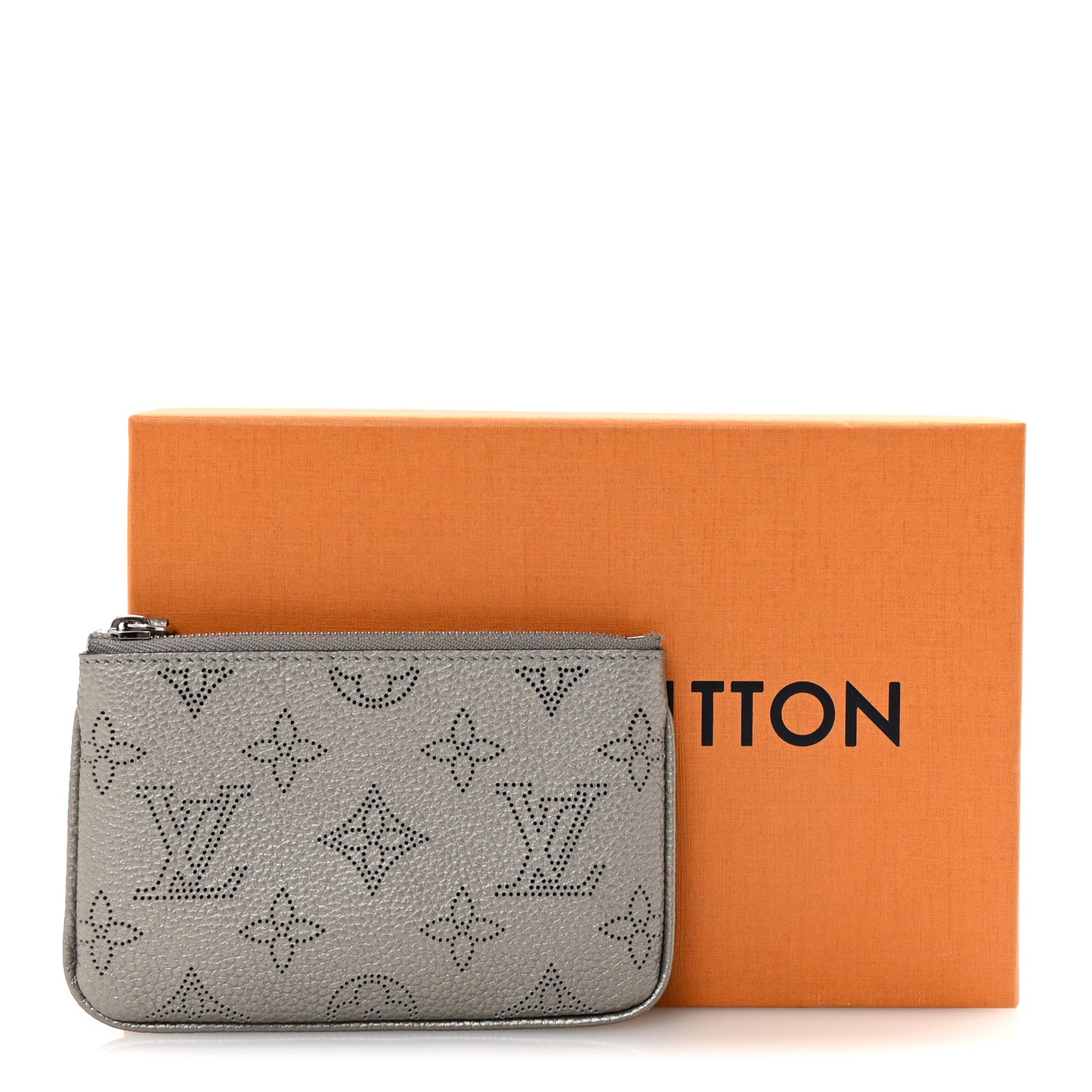 Mahina Zipped Card Holder Metallic Grey