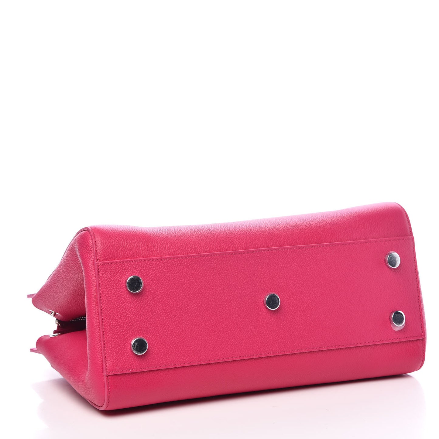 Grained Calfskin Small Cabas Rive Gauche Bubblegum