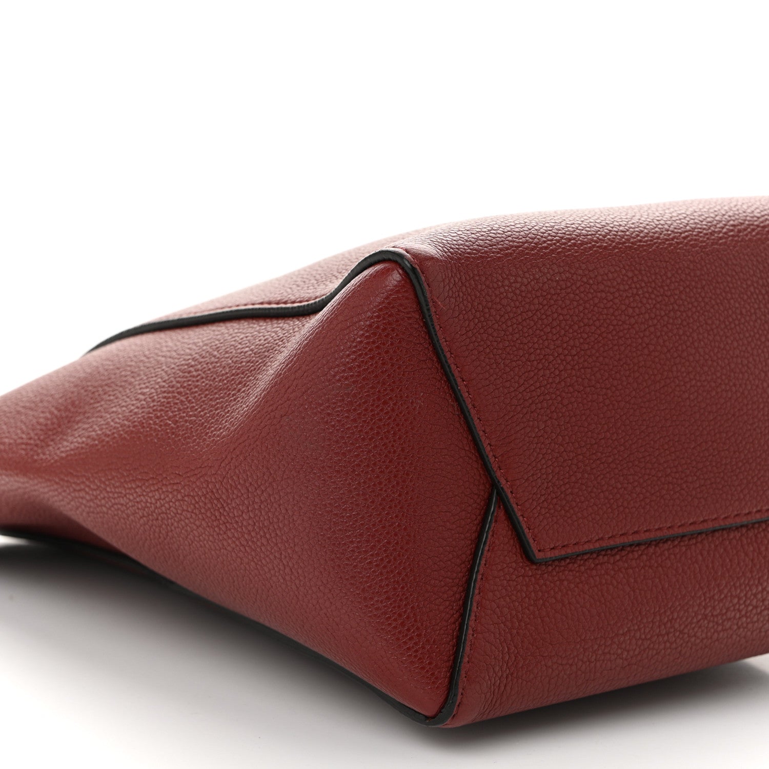 Celine Soft Grained Calfskin Sangle Bucket Bag Light Burgundy 8 of 9