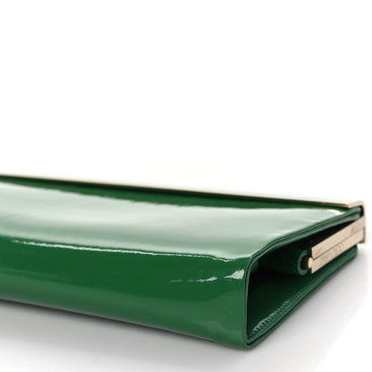 Jimmy Choo Patent Cayla Clutch Jade 9 of 9