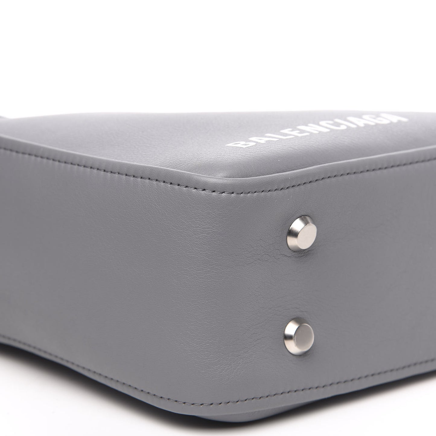 Calfskin S Triangle Duffle Grey