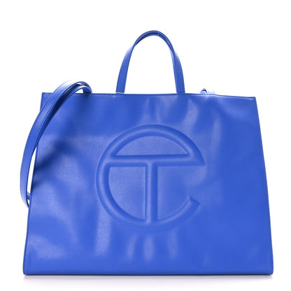 Telfar Vegan Leather Large Shopping Bag Painters Tape 1 of 8