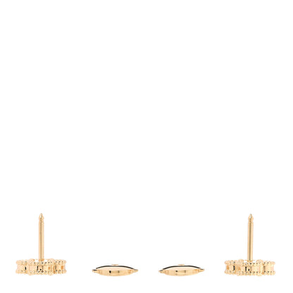 Van Cleef & Arpels 18K Yellow Gold Mother of Pearl Sweet Alhambra Earrings 3 of 5