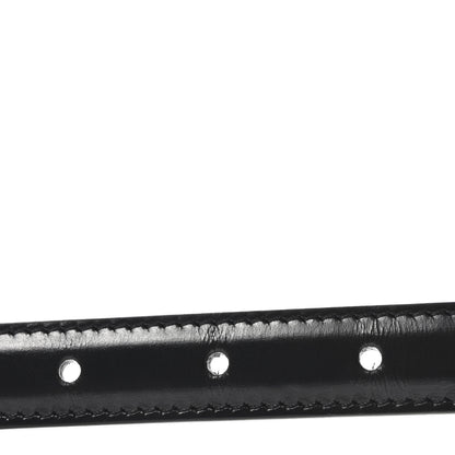 Celine Box Calfskin Small 25mm Triomphe Belt 75 30 Black 5 of 7