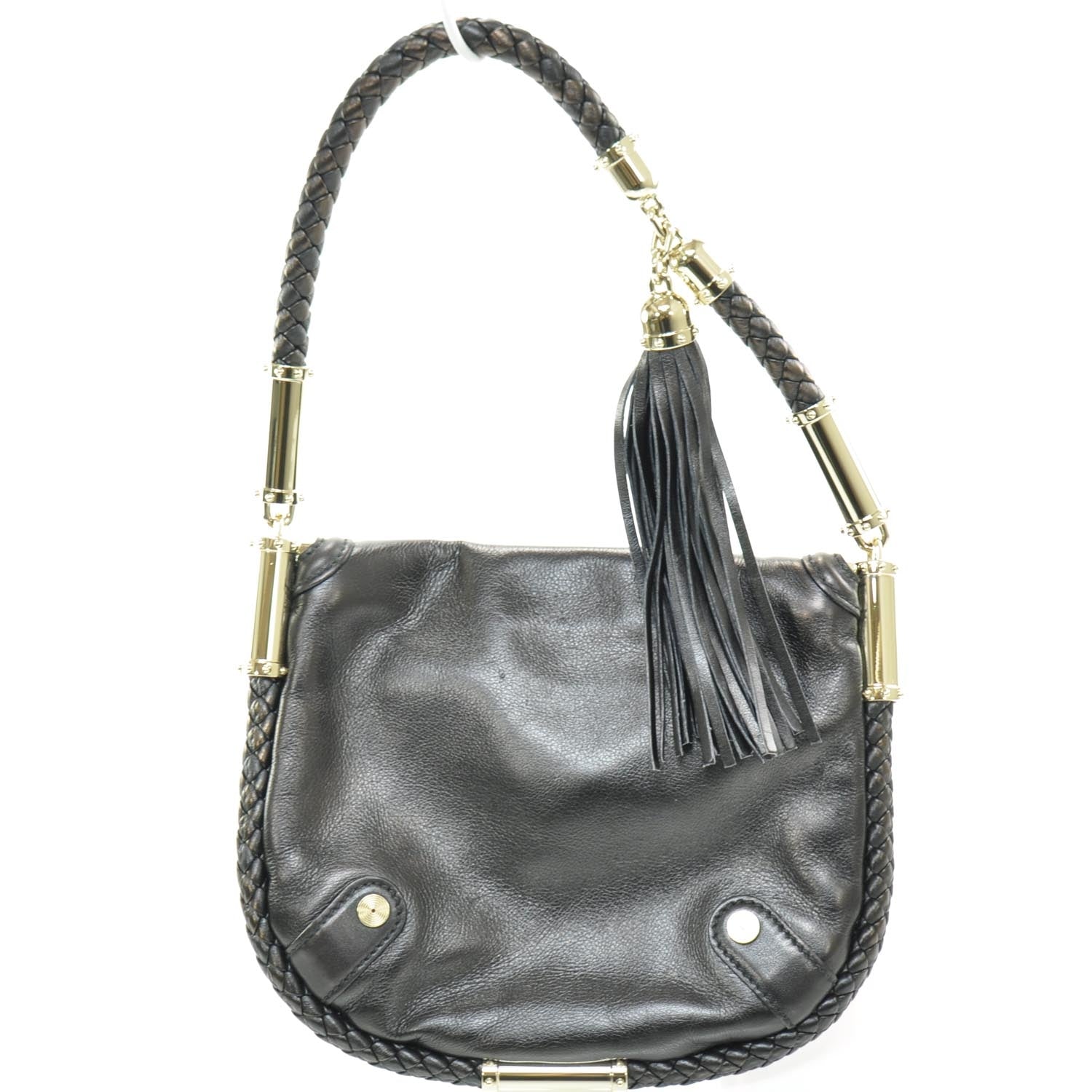 Gucci Leather Britt Tassel Shoulder Bag Black 4 of 8