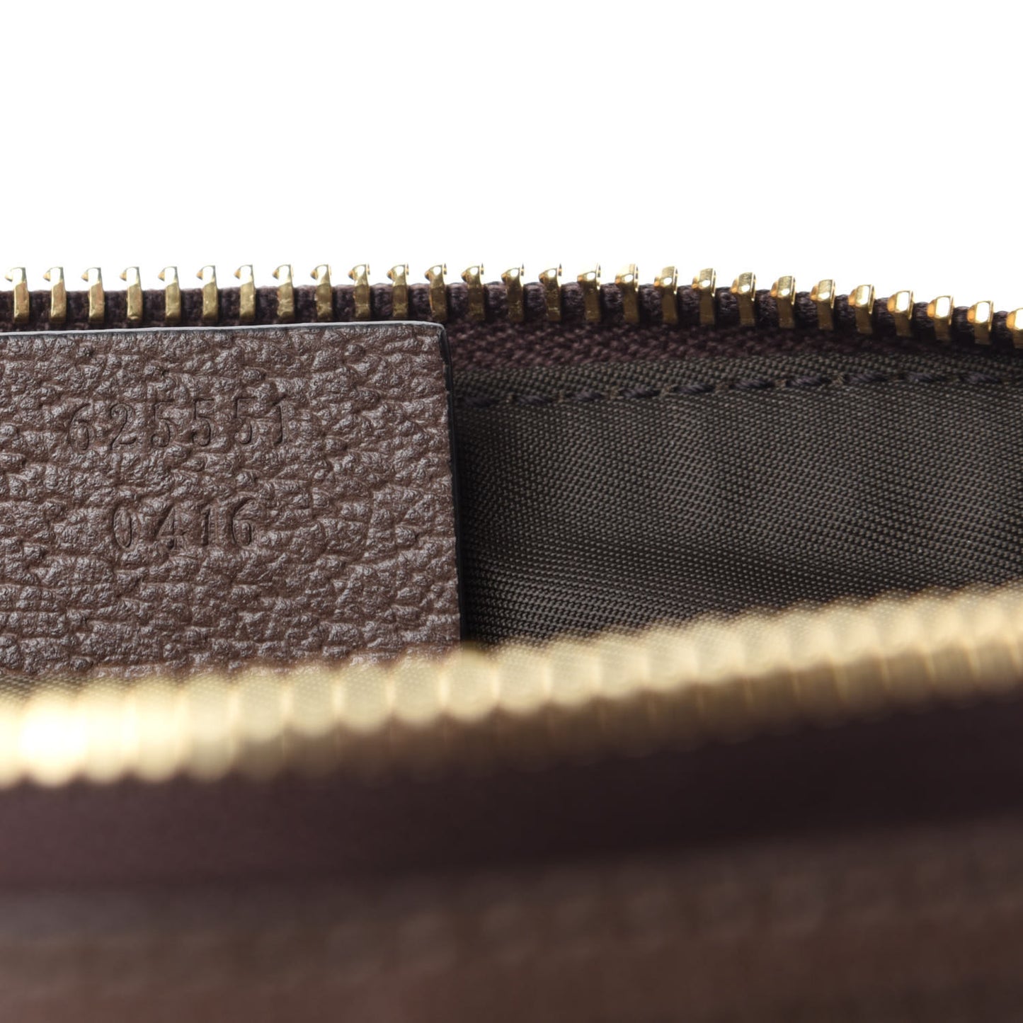 GG Supreme Monogram Textured Calfskin Web Large Ophidia Cosmetic Case Beige Ebony New Acero
