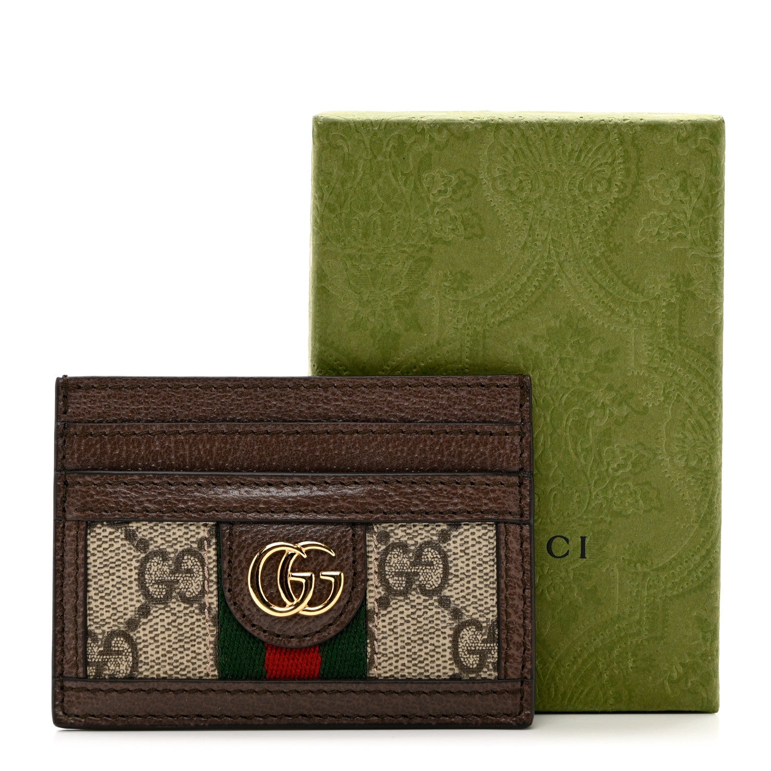 Gucci GG Supreme Monogram Ophidia Card Holder Brown 7 of 7