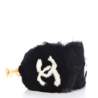 Chanel Rabbit Fur Coco Earmuffs Black Gold 4 of 7