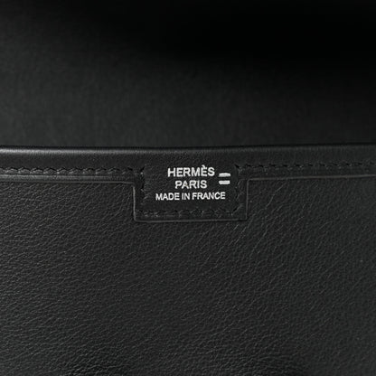 Hermes Swift Lizard Jige Elan Touch 29 Clutch Black Ombre 7 of 7
