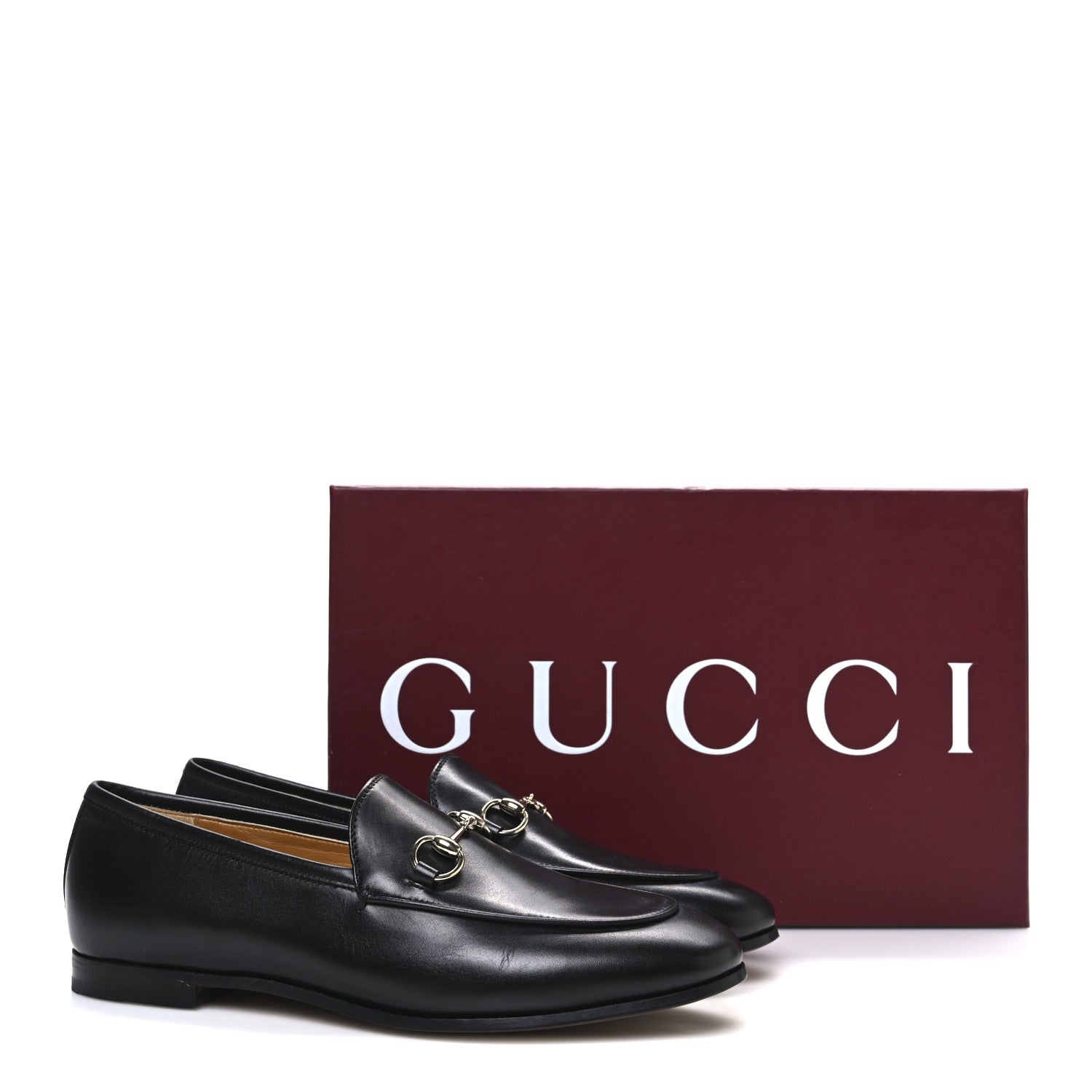 Gucci Calfskin Womens Jordaan Loafers 38 Black 11 of 11