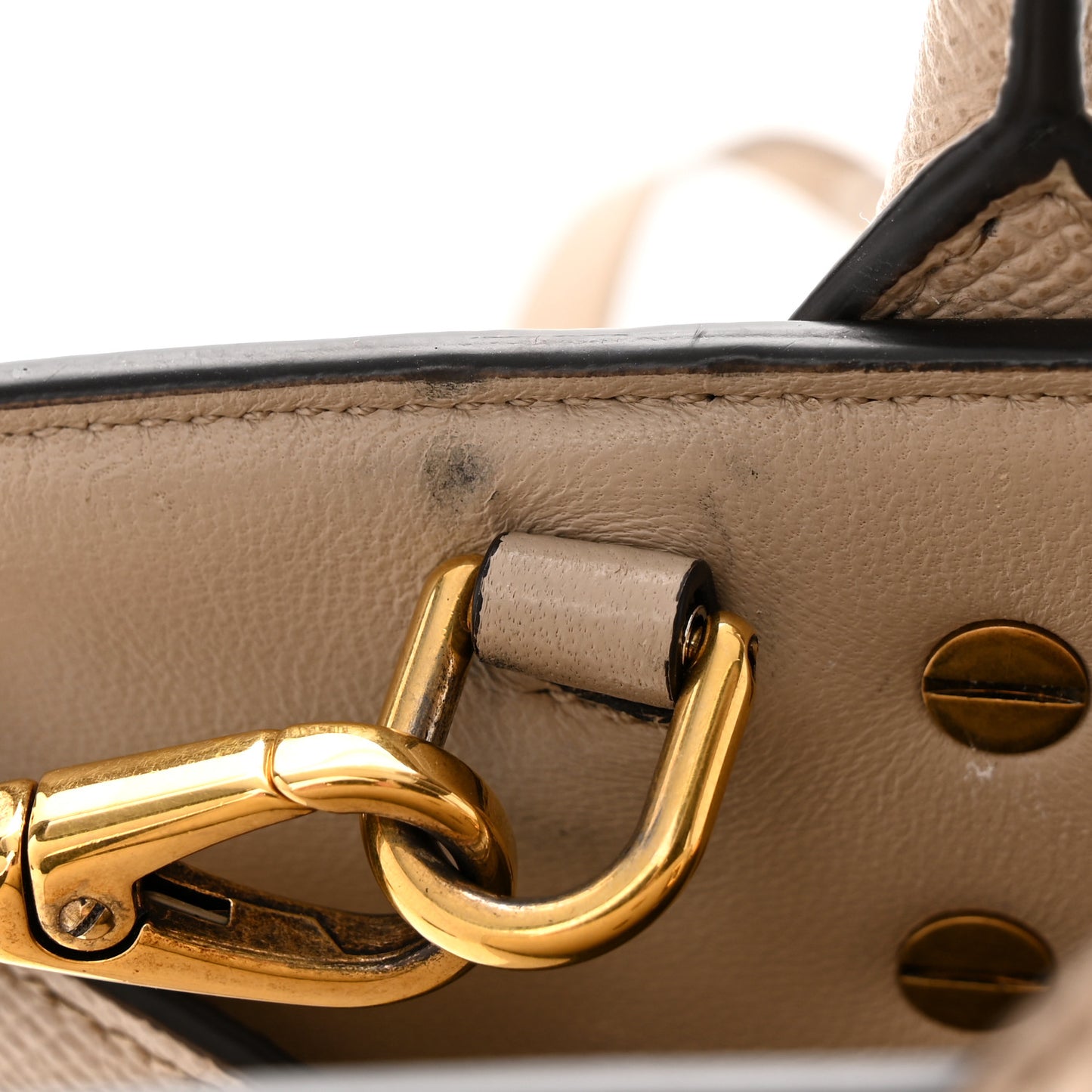 Calfskin Small The Studio Box Bag Daino