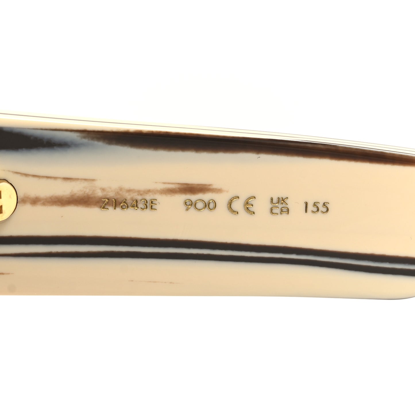 Acetate Swarovski Crystal Zebra Cyclone Sunglasses Z1643E Ivory
