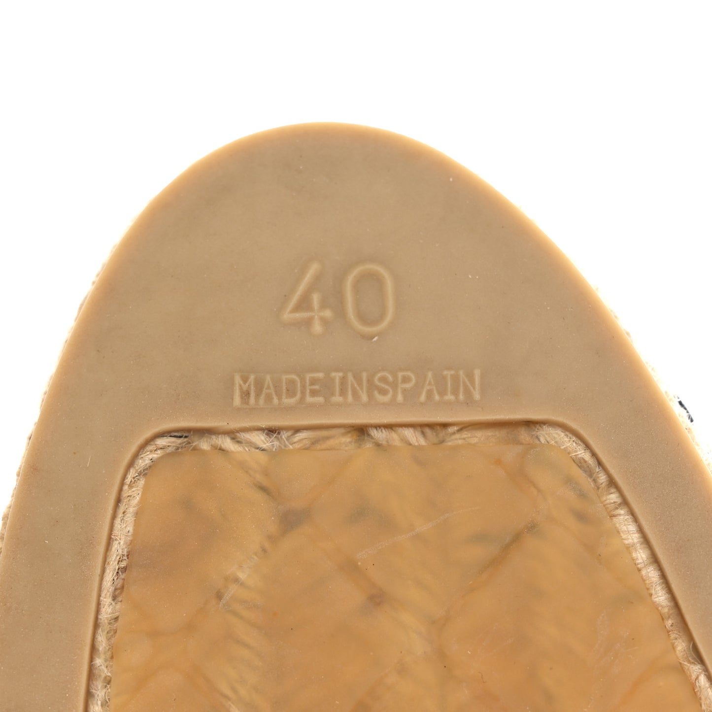Lambskin CC Espadrilles 40 Black