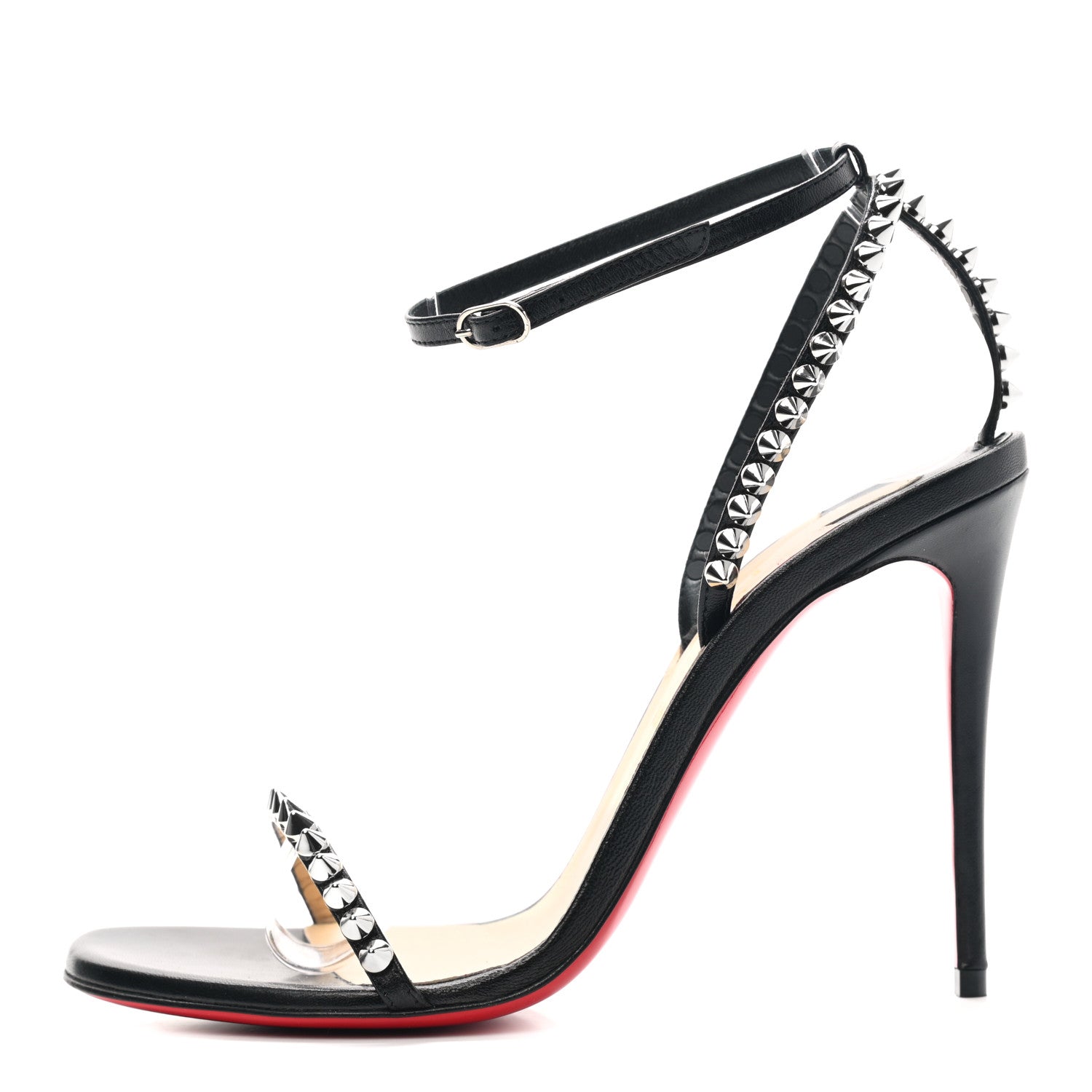 Christian Louboutin Nappa So Me 100 Sandals 37 Black 1 of 8