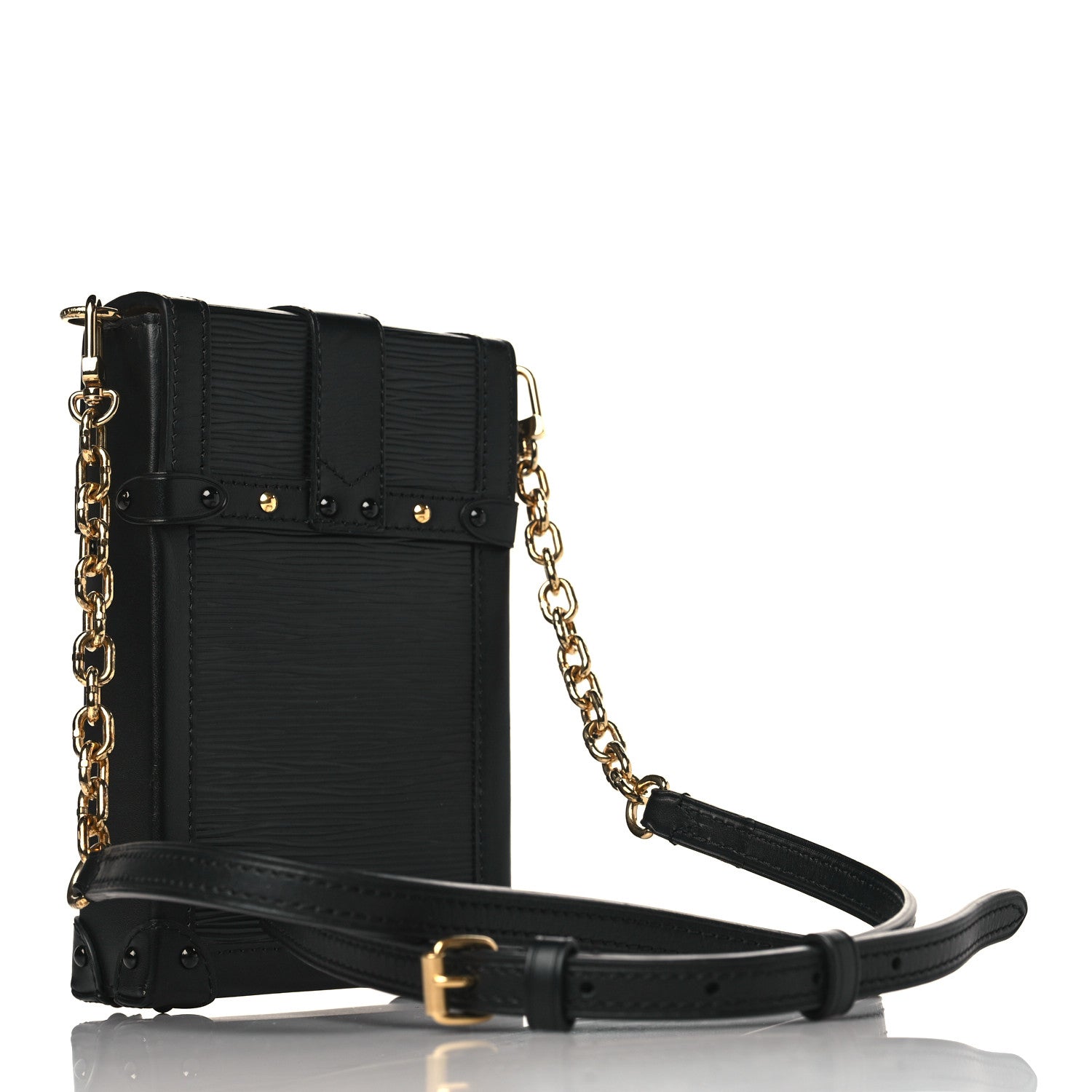 Louis Vuitton Epi Pochette Trunk Verticale Black 3 of 9
