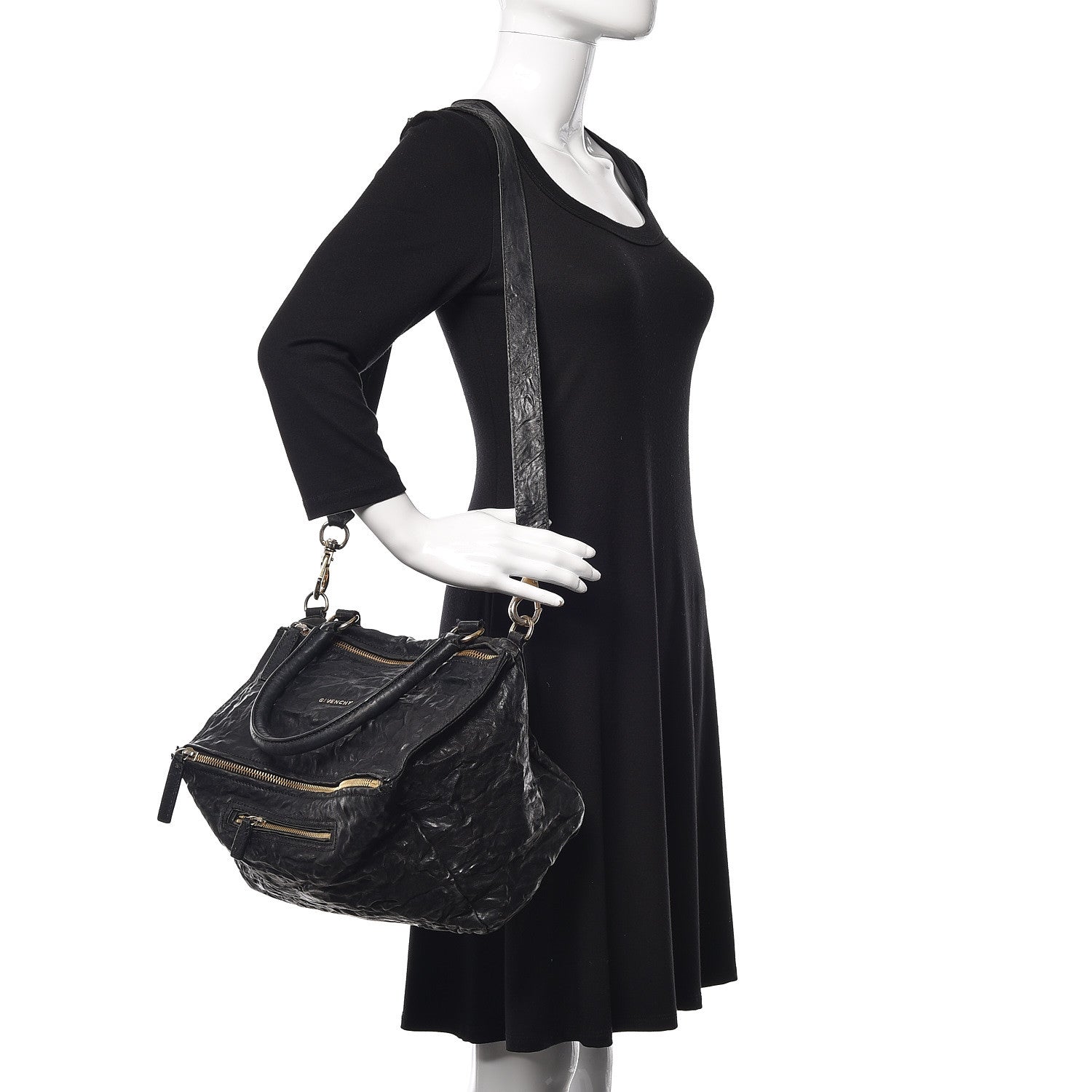 Givenchy Tumbled Sheepskin Medium Pandora Black 3 of 13