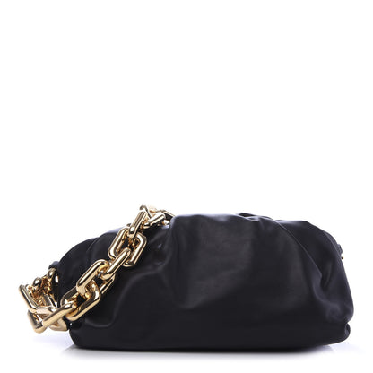 Bottega Veneta Calfskin The Pouch Chain Black 1 of 10