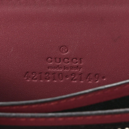 Gucci GG Supreme Monogram Blooms Zip Around Card Case Wallet Beige Multicolor Dry Rose 6 of 8