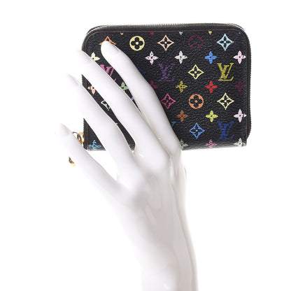 Louis Vuitton Monogram Multicolor Zippy Coin Purse Black Grenade 2 of 10