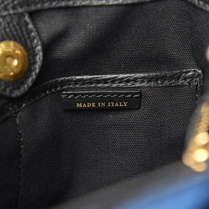 Burberry Grainy Calfskin Graffiti Print Medium Banner Tote Black 5 of 11