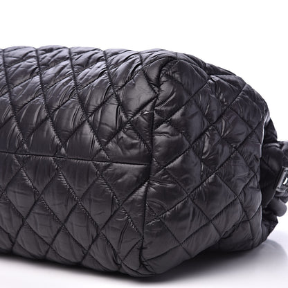 Chanel Nylon Coco Cocoon Bowler Black 9 of 15