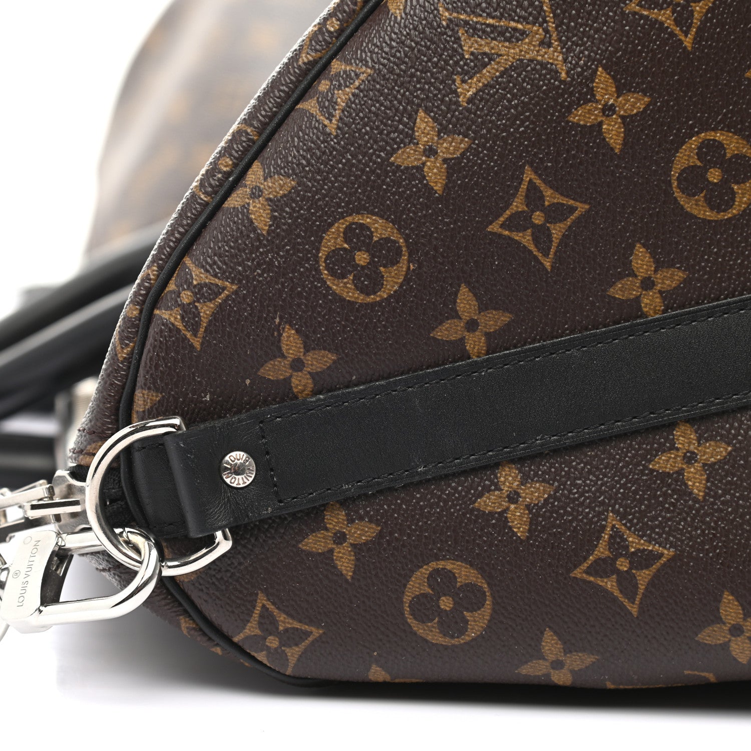 Louis Vuitton Monogram Macassar Keepall Bandouliere 55 11 of 12