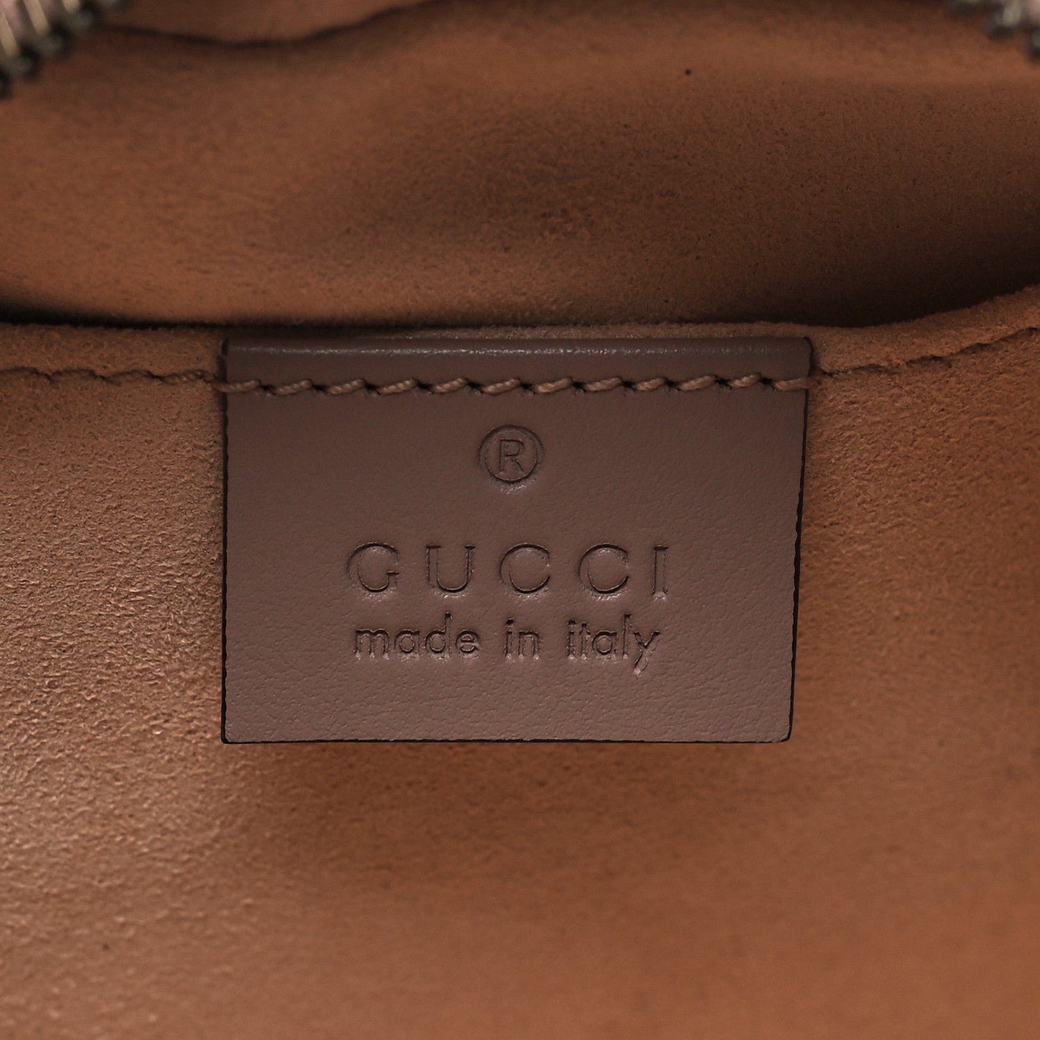 Gucci Calfskin Matelasse Small GG Marmont Chain Shoulder Bag Porcelain Rose 6 of 10