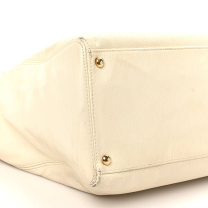 Chanel Caviar Cerf Executive Shopper Tote White 10 of 17