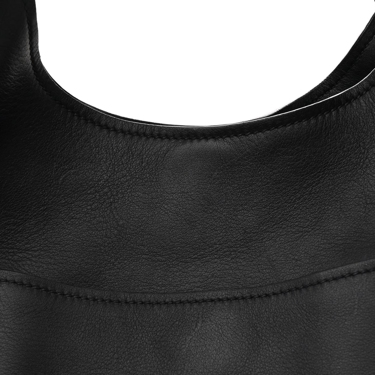 Vitello Corsica Pocket Hobo Bag Black