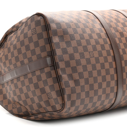 Louis Vuitton Damier Ebene Keepall 55 8 of 10