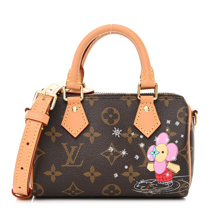 Louis Vuitton Monogram Vivienne Ice Skating Nano Speedy Bandouliere Pink 1 of 12