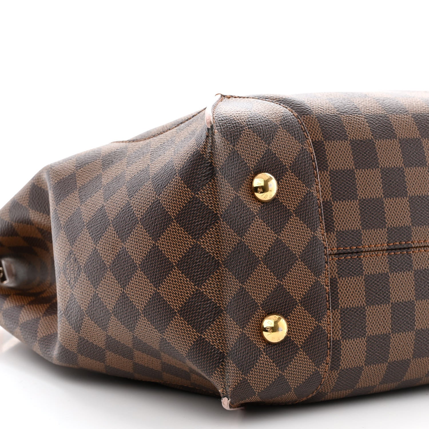 Louis Vuitton Damier Ebene Caissa Hobo Rose Ballerine 9 of 10