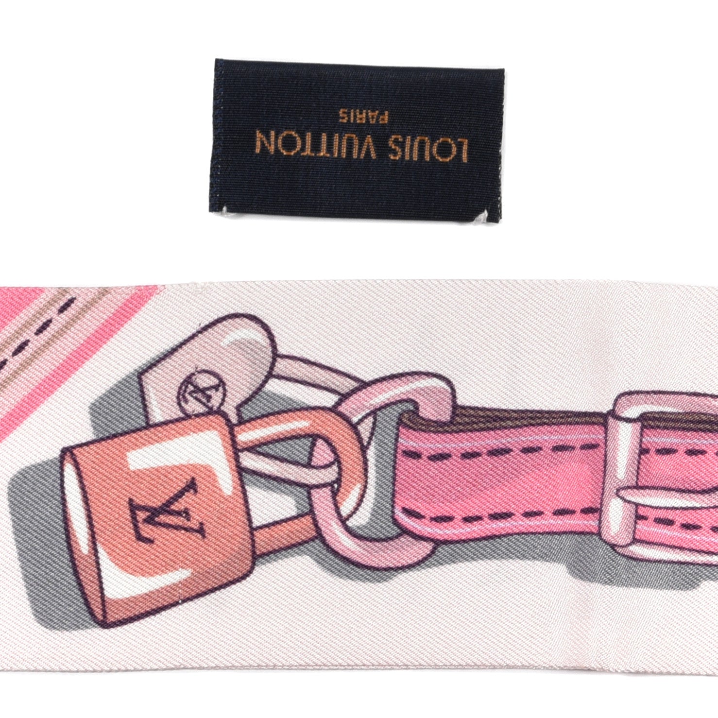 Louis Vuitton Silk Monogram A la Folie BB Bandeau Light Pink 3 of 3