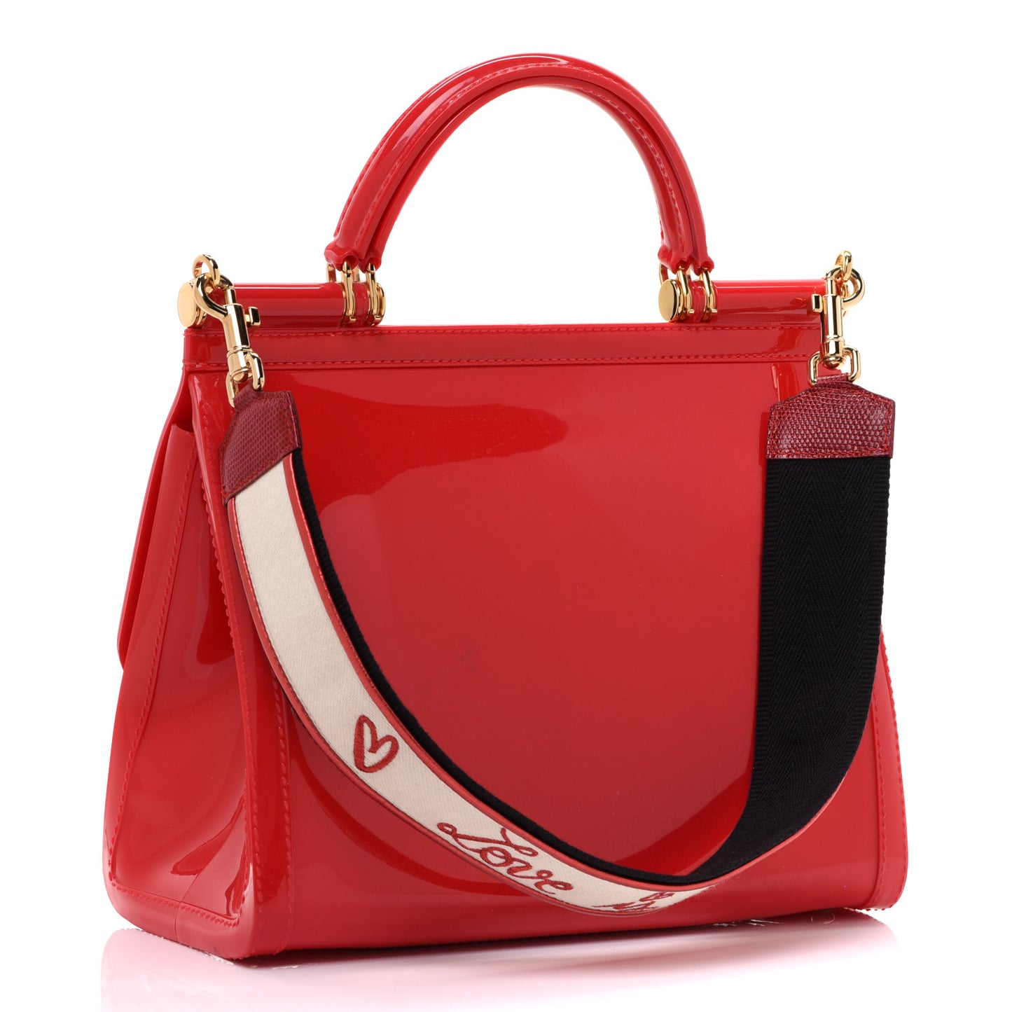 Rubber Miss Sicily Satchel Red