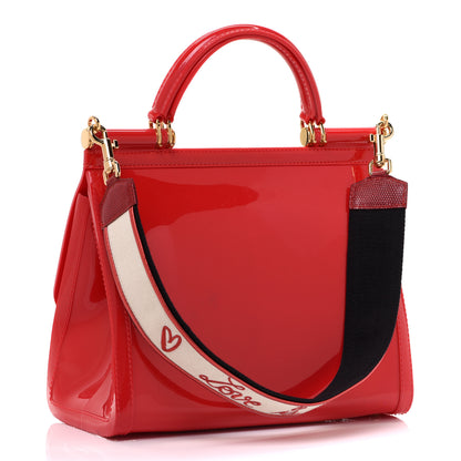 Dolce & Gabbana Rubber Miss Sicily Satchel Red 3 of 10