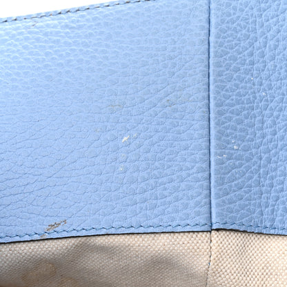 Gucci Dollar Calfskin Medium Swing Tote Camelia Mineral Blue 12 of 16