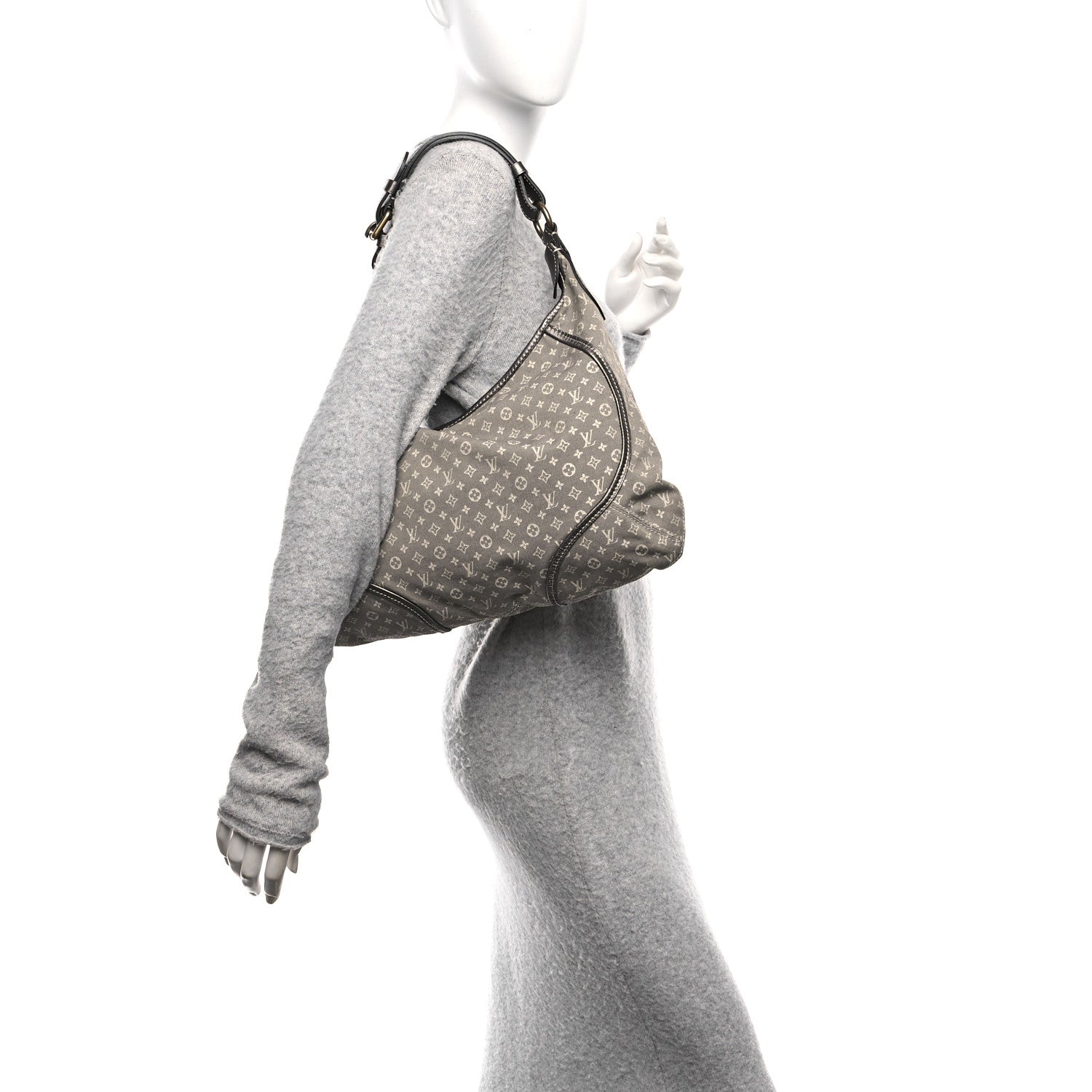 Louis Vuitton Mini Lin Manon MM Platine 2 of 9
