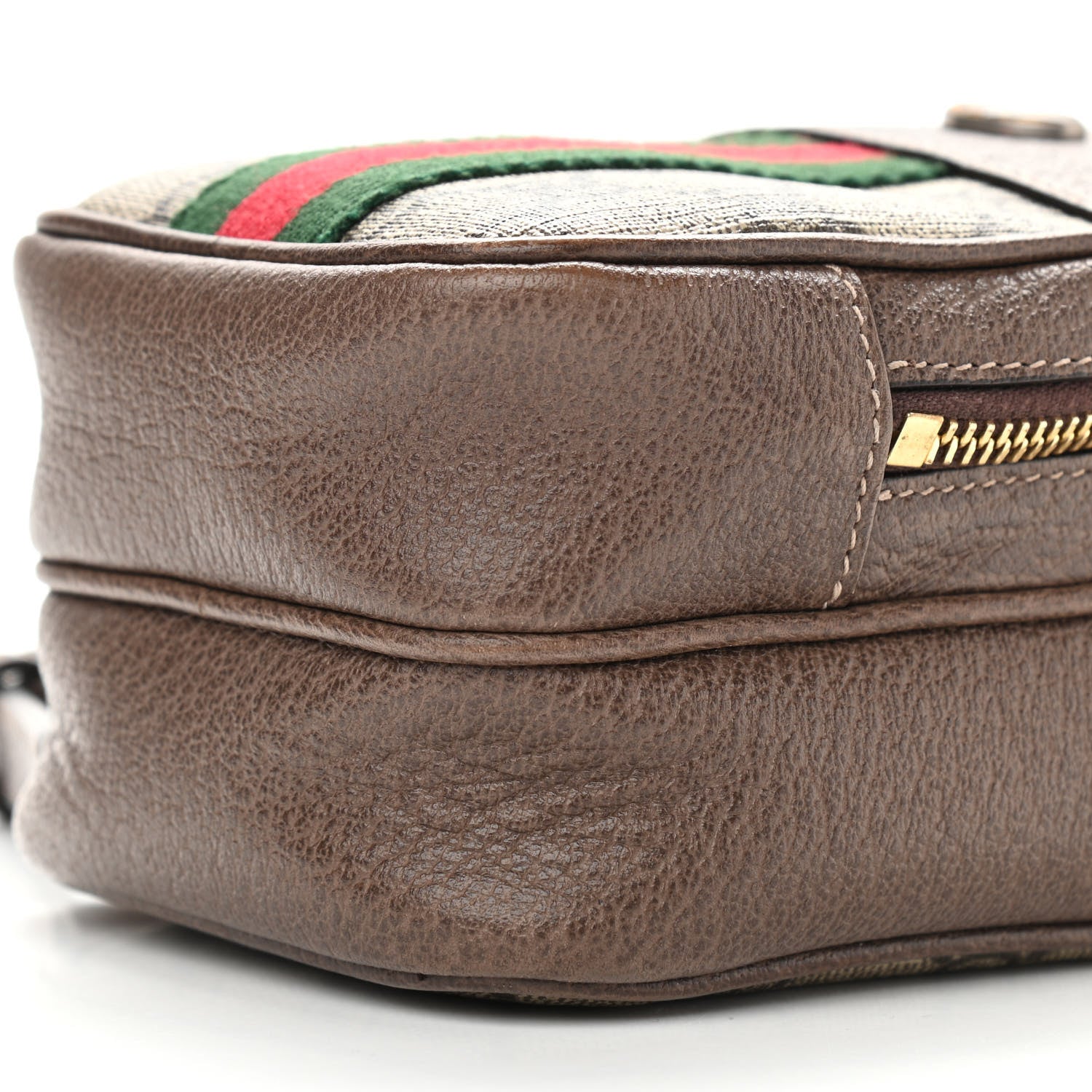 Gucci GG Supreme Monogram Web Mini Ophidia Double Zip Crossbody Bag Beige New Acero 8 of 8
