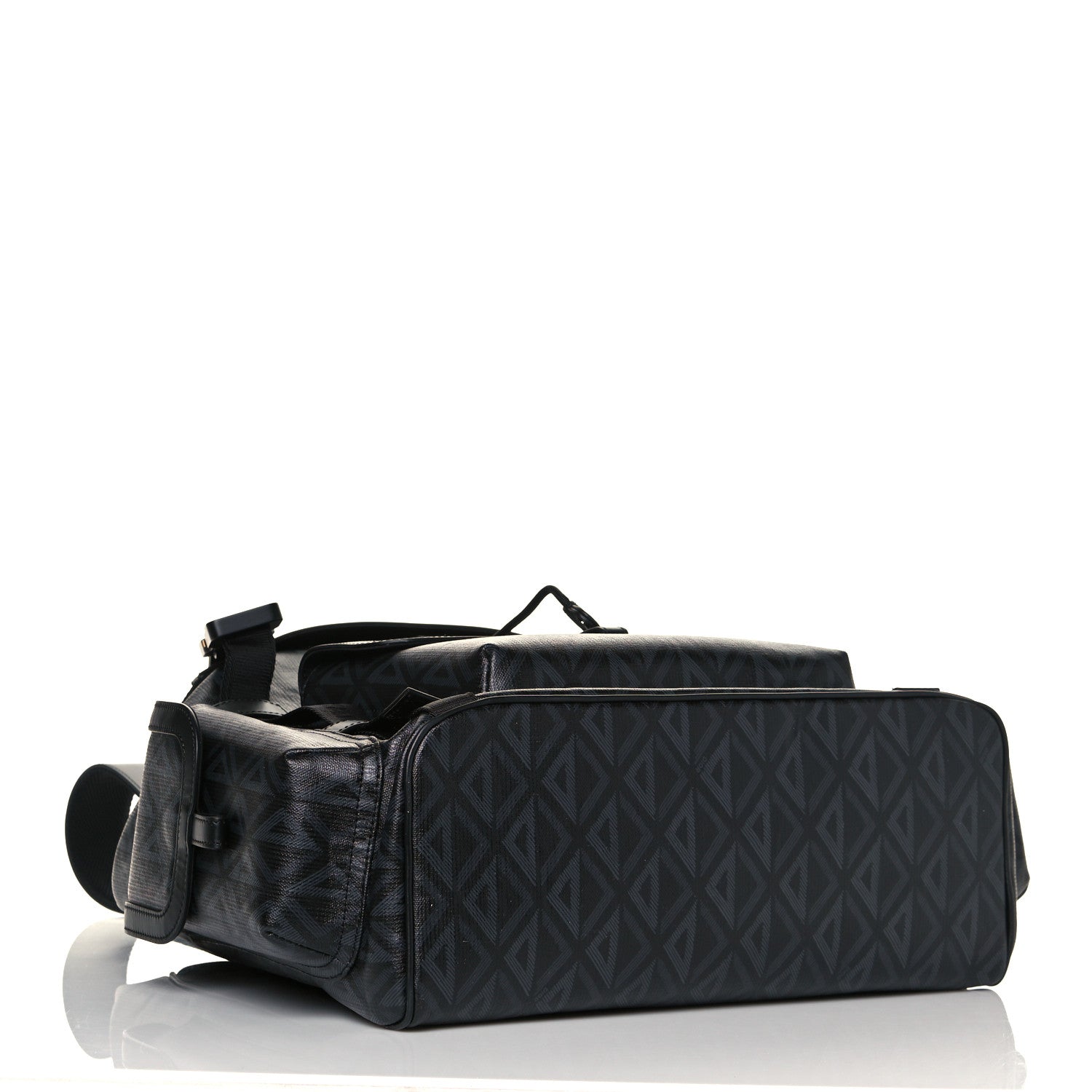 Christian Dior Canvas CD Diamond Hit The Road Backpack Black 3 of 11